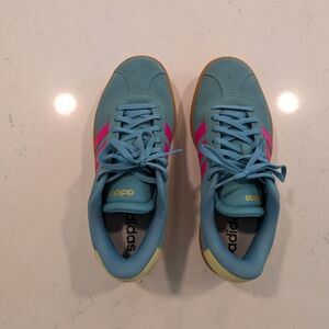 adidas Teal and Pink Athletic Shoes